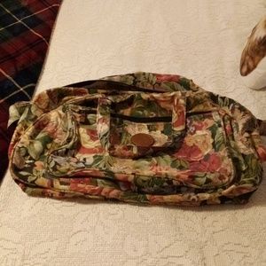 Vintage Floral Duffle Bag